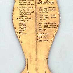 Bookmark - Full-Fashioned Hosiery Manufacturers' Association (Domestic Equipment)