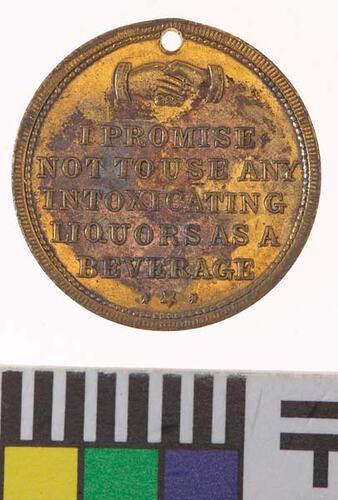 Medal - Abstinence Society,c. 1885 AD