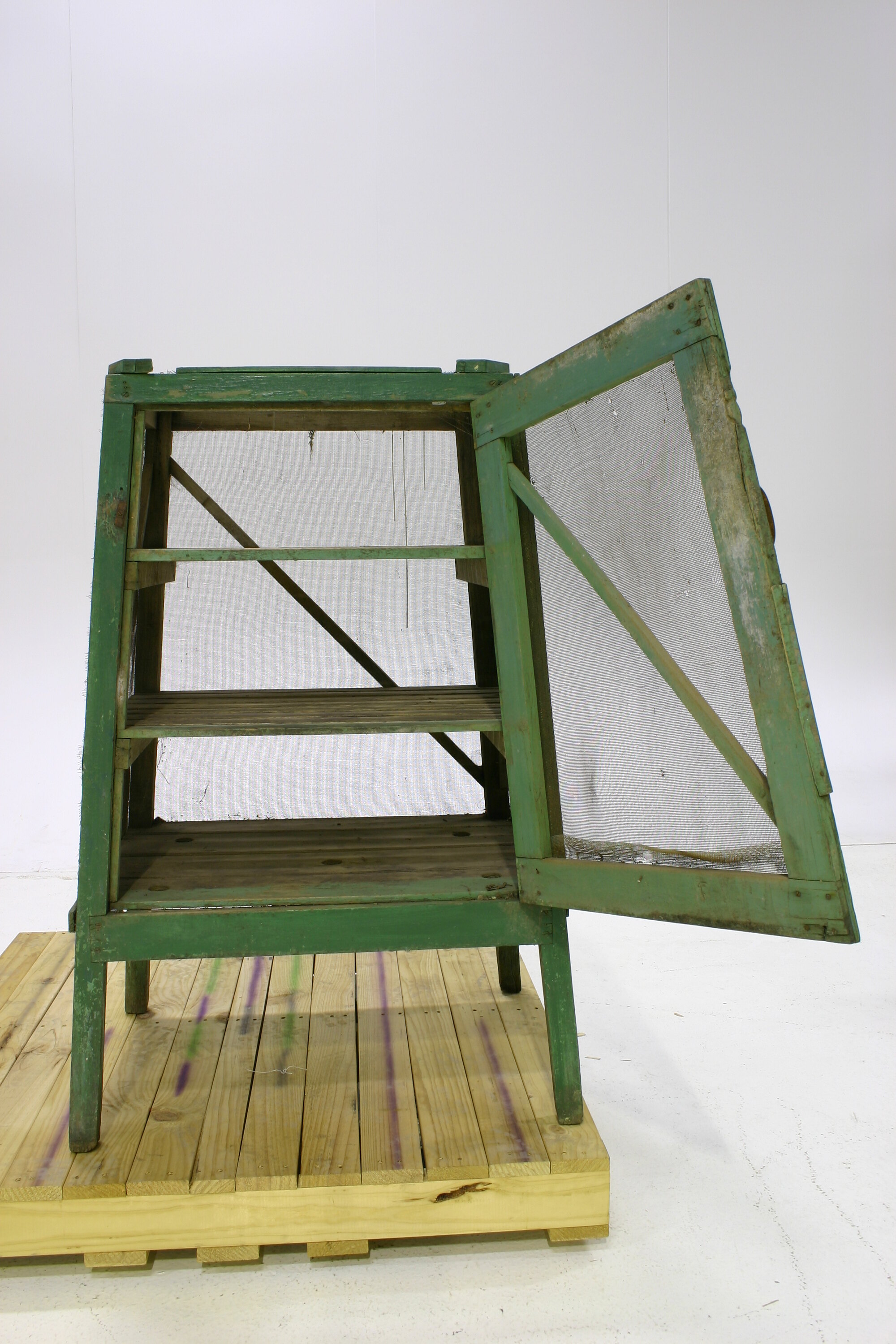 Food Safe - Wood, Green, circa 1910-20