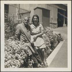 Digital Photograph - Ahmed & Houda Halabi, Mount Buffalo Chalet, Victoria, early 1970s