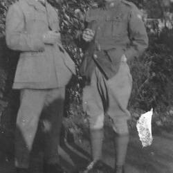Photograph - D.A.L. Townley & Another Officer, 'On Leave', Probably Eygpt, 1915