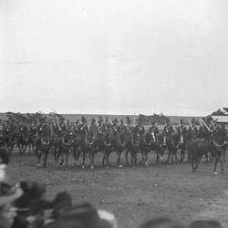Glass Stereograph Negative - Federation Celebrations, NSW Mounted Rifles, by G.H. Myers, Melbourne, Victoria, 1901
