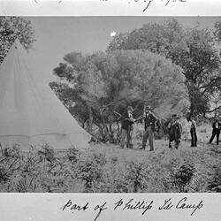Photograph - Part of Camp, by A.J. Campbell, Phillip Island, Victoria, 1902