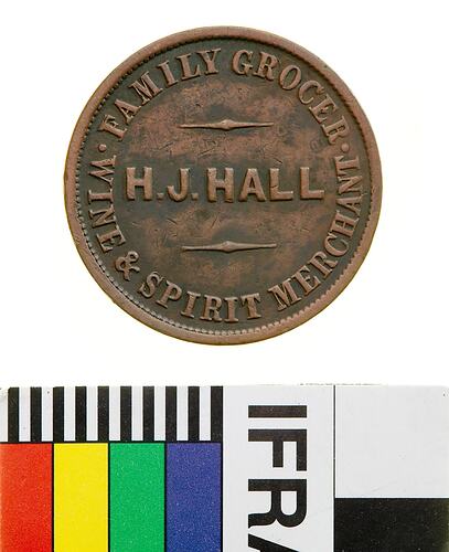 Henry J. Hall Token Halfpenny