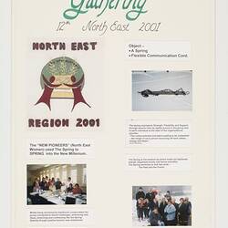 History Board - Women on Farms Gathering, North East (Beechworth), 2001
