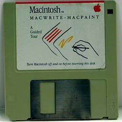 Old floppy disc containing software.