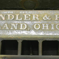 Manufacturer's Plate of Chandler & Price Printing Press