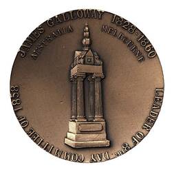 Medal - James Galloway Grave Restoration, Labour Historical Graves Committee, Australia, 1992