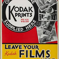 Poster - 'Leave Your Kodak Films Here'