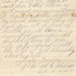 Letter - Private Albert Edward Kemp To Ethel Kemp, Personal, 12 Jul 1917 , circa 1942