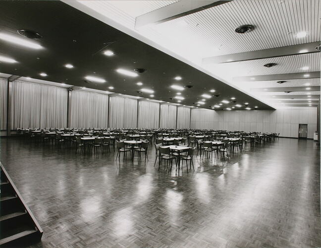 Photograph - Kodak Australasia Pty Ltd, Function Room & Canteen in Amenities Building 9, Kodak Factory, Coburg, circa 1965