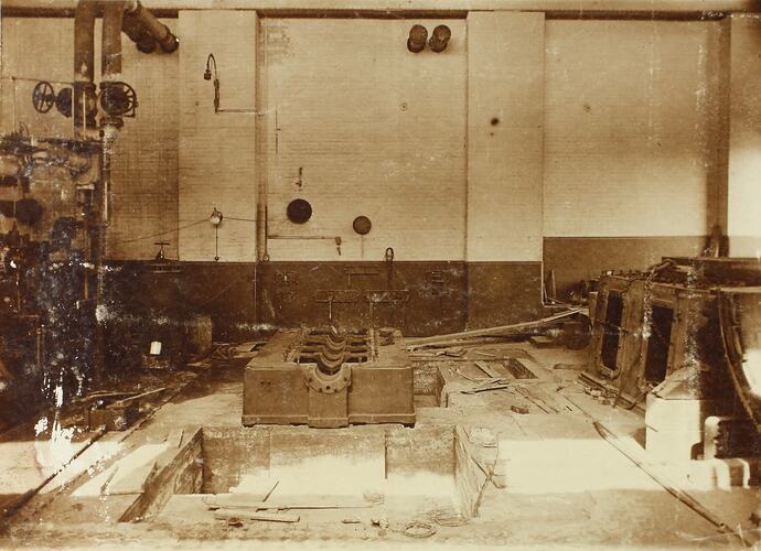 Photograph - Melbourne Electric Supply Co, Belliss Engine, Richmond, Victoria, April 1910