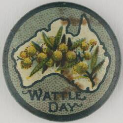 Badge - 'Wattle Day', Australia, 1914-1918