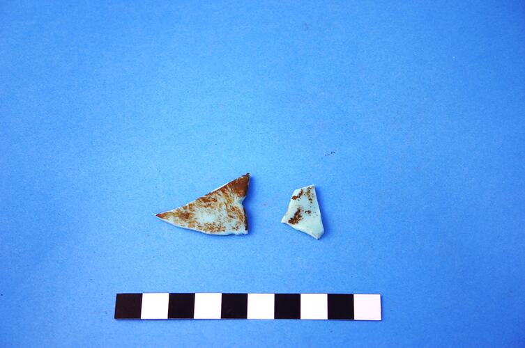 Sherds - Glass, Light Blue, circa 1870-circa mid-20th century