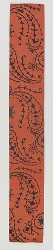 Fabric Sample - John Rodriquez, Brown and Terracotta, 1950s