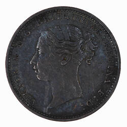 Coin - Threepence, Queen Victoria, Great Britain, 1881 (Obverse)