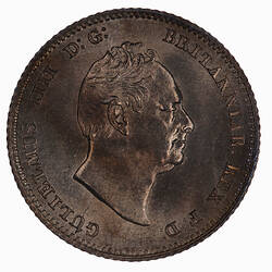 Coin - Groat, William IV, Great Britain, 1836 (Obverse)