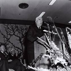 Photograph - Kodak Australasia Pty Ltd, Prime Minister Robert Menzies at the Official Opening of Kodak Factory in Coburg, 1961