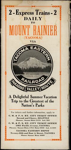 Booklet - 'Tacoma Eastern Railroad'