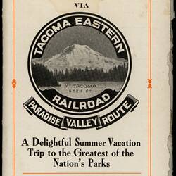 Booklet - 'Tacoma Eastern Railroad', Tacoma, Washington, U.S.A., 1911