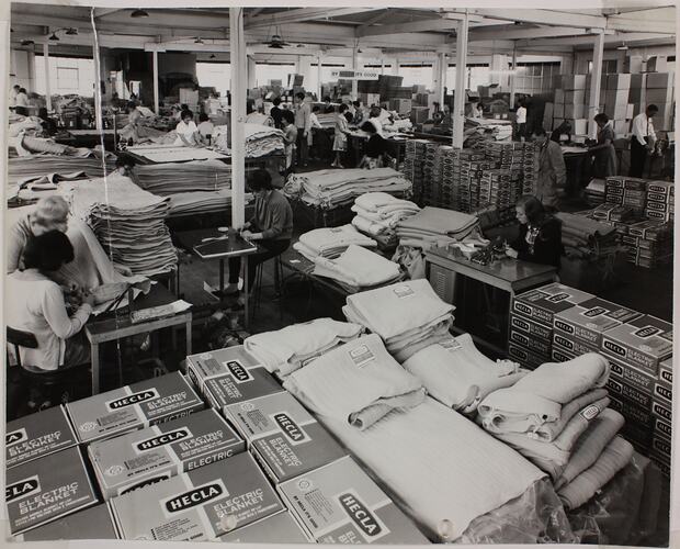 Photograph - Hecla Electrics Pty Ltd, Factory Workers Assembling Electric Blankets, Circa late 1950s