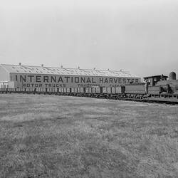 Negative - International Harvester, Trainload of Steel For Geelong Factory, 1940