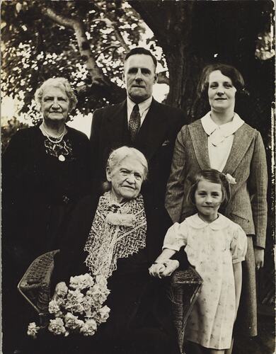Family Portrait, Scrimgeour, Crocker, Davies Family, South Melbourne, 1939
