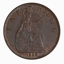 Coin - Farthing, George V, Great Britain, 1928 (Reverse)