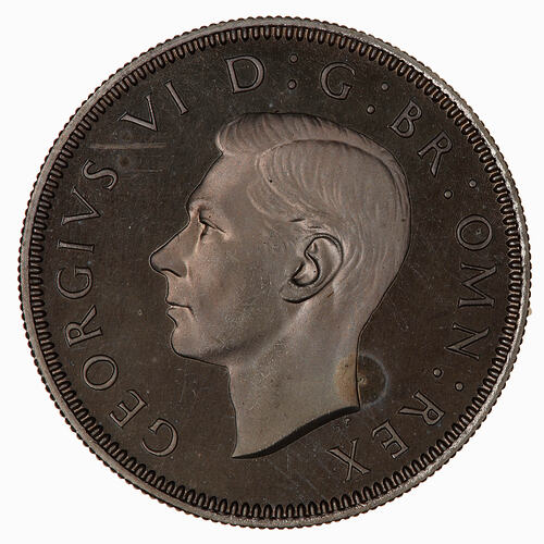Proof Coin - Shilling, George VI, Great Britain, 1947 (Obverse)