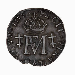 Coin - Testoon, Mary, Scotland, 1559 (Reverse)