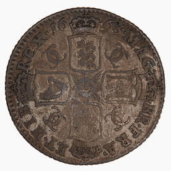 Coin - Shilling, Charles II, Great Britain, 1663 (Reverse)