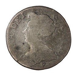 Coin - Sixpence, Queen Anne, England, Great Britain, 1707 (Obverse)