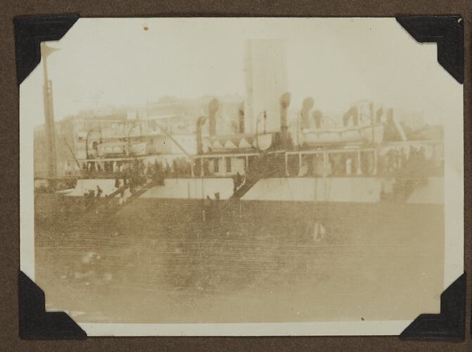 Passengers disembarking from Ship, 1928