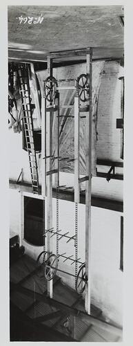 Photograph - Schumacher Mill Furnishing Works, Elevator in Factory, Port Melbourne, Victoria, circa 1930s