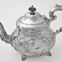 Teapot - Silver, Trophy, Miss Newcomb, 1857
