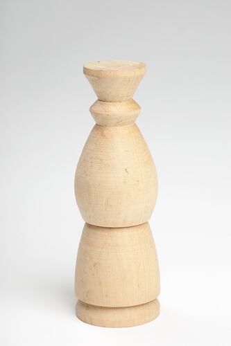 Chess Piece - Adolph Bruhn & Son, Wooden, White Queen, circa 1970-1990