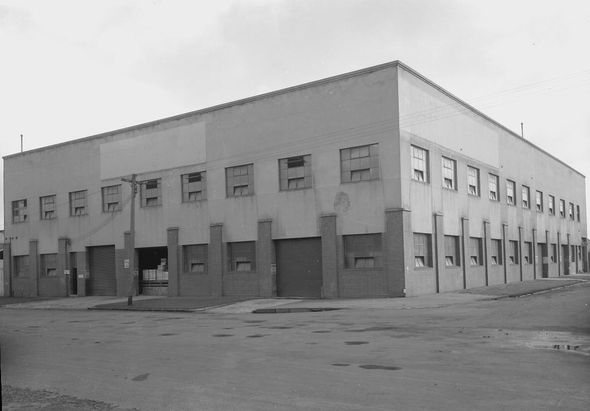 Negative International Harvester, Central Parts Store Exterior, 1947