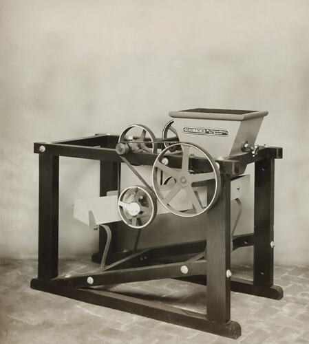 Photograph - Schumacher Mill Furnishing Works, 'Vibratory Type' Sifter, Port Melbourne, Victoria, circa 1930s