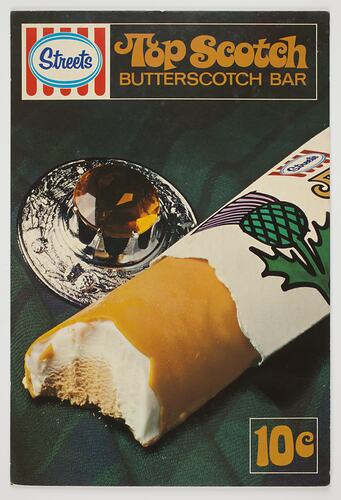 Sign - Streets 'Top-Scotch' Ice Cream, circa 1970