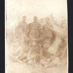 Postcard - German Soldiers Relaxing, Romania, World War I, 5 Dec 1917
