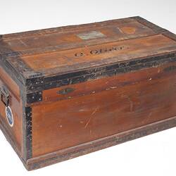 Sea Chest - Olive Oliver, 'Marshall', Orient Line, S.S. Osterley, 1911