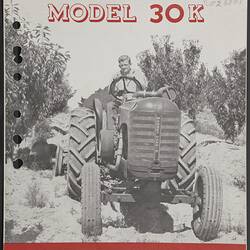 Publicity Leaflet - H.V. McKay Massey Harris, Model 30K, Tractors, 1951