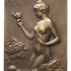 Plaque - Archeologie, by S.E. Vernier, Paris Mint, France, circa 1924