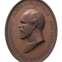 Medal - Indian Peace Medal, President James Garfield, United States of America, 1881