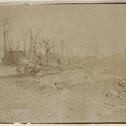 Photograph - Ruins, Somme, France, Sergeant John Lord, World War I, 1917