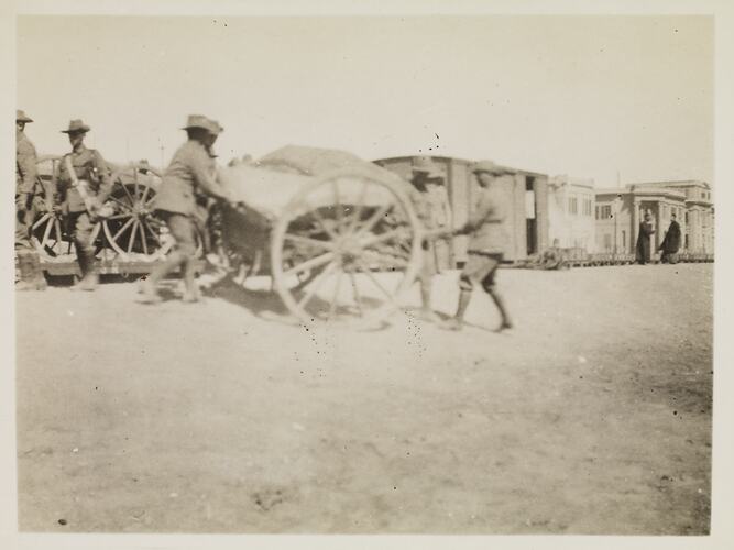 Getting Wagons Aboard', Egypt, Captain Edward Albert McKenna, World War I, 4 Feb 1915