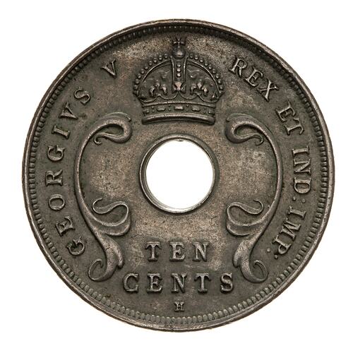 Coin - 10 Cents, British East Africa, 1911