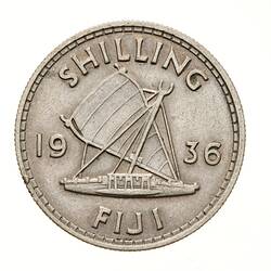 Coin - 1 Shilling, Fiji, 1936