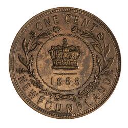 Specimen Coin - 1 Cent, Newfoundland, 1888