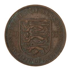 Coin - 1/12 Shilling, Jersey, Channel Islands, 1933